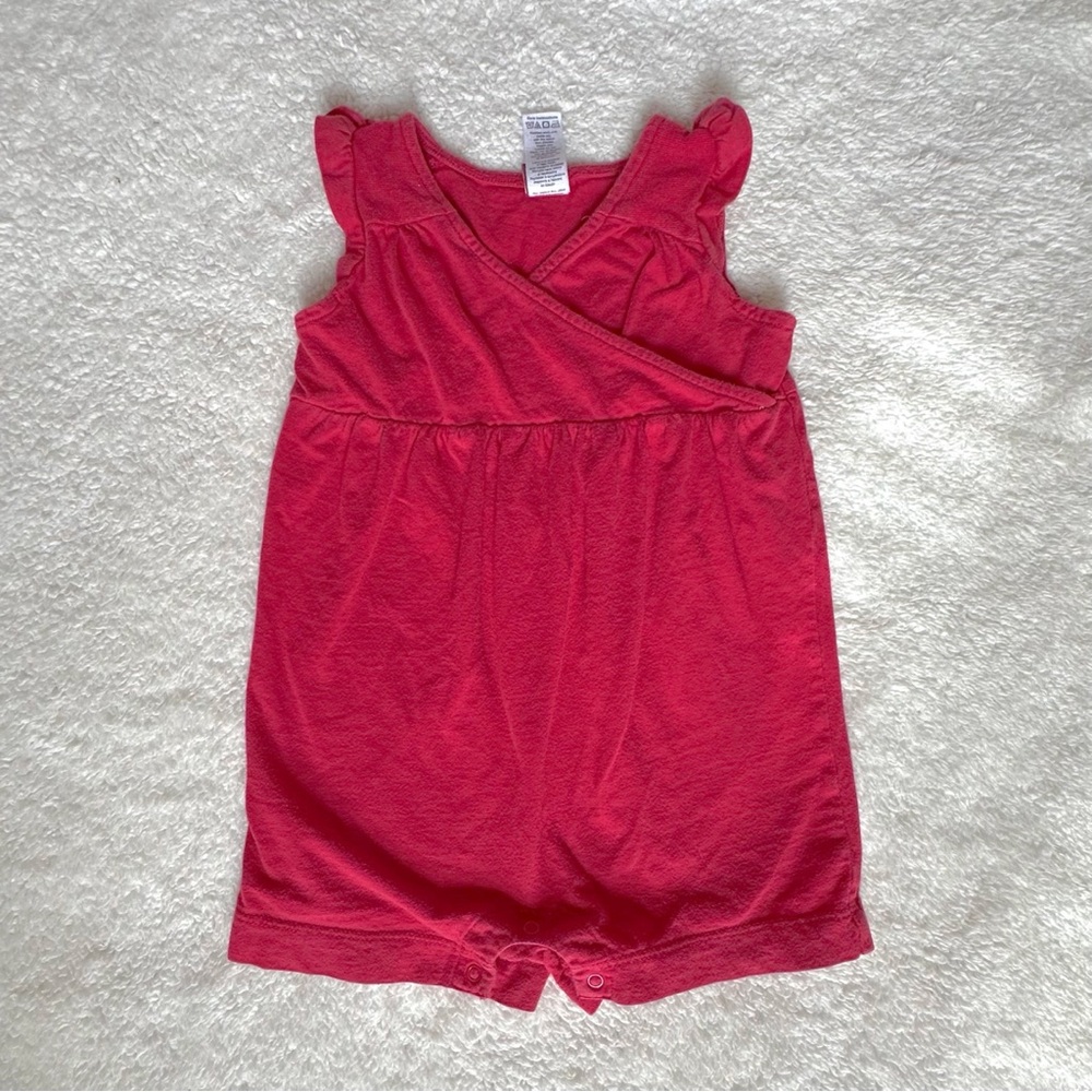 Tea Collection Red Romper - Picture 6 of 7